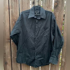 KENNETH COLE | Mens Black Long Sleeve Dress Shirt